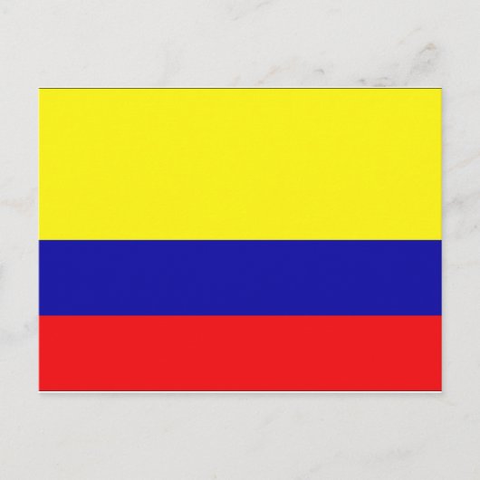 Colombiaanse vlag briefkaart (Voorkant)