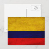 Colombiaanse vlag briefkaart (Voorkant / Achterkant)
