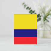 Colombiaanse vlag briefkaart (Staand voorkant)