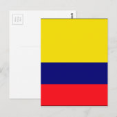 Colombiaanse vlag briefkaart (Voorkant / Achterkant)
