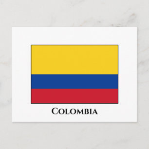Colombiaanse vlag briefkaart