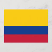 Colombiaanse vlag briefkaart (Voorkant)