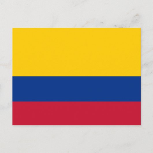 Colombiaanse vlag briefkaart (Voorkant)