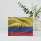 Colombiaanse vlag briefkaart (Staand voorkant)