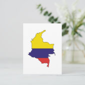 Colombiaanse vlag briefkaart (Staand voorkant)