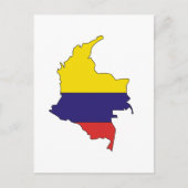 Colombiaanse vlag briefkaart (Voorkant)