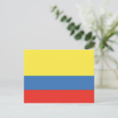 Colombiaanse vlag briefkaart (Staand voorkant)