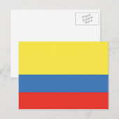 Colombiaanse vlag briefkaart (Voorkant / Achterkant)