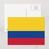 Colombiaanse vlag briefkaart (Voorkant / Achterkant)