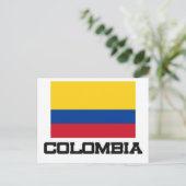 Colombiaanse vlag briefkaart (Staand voorkant)