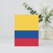 Colombiaanse vlag briefkaart (Staand voorkant)
