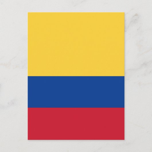 Colombiaanse vlag briefkaart (Voorkant)