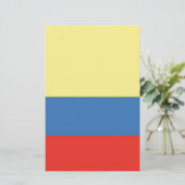 Colombiaanse vlag briefpapier (Staand voorkant)