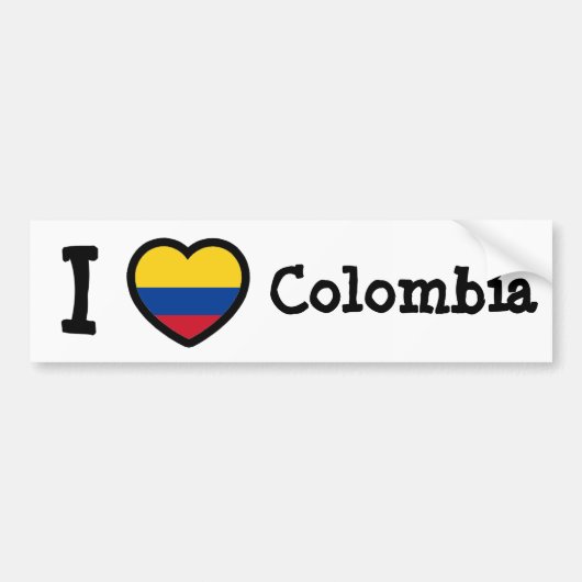 Colombiaanse vlag bumpersticker (Voorkant)