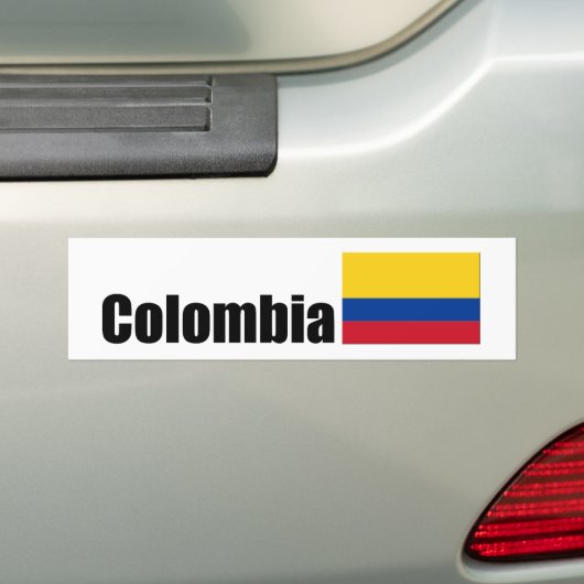 Colombiaanse vlag bumpersticker (Op auto)