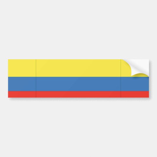 Colombiaanse vlag bumpersticker (Voorkant)