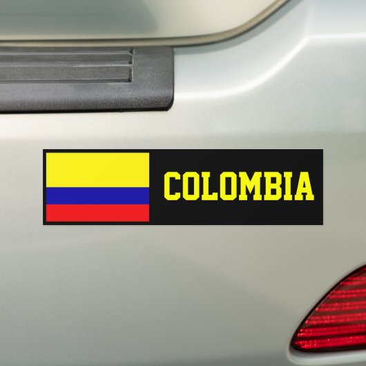 Colombiaanse vlag bumpersticker (Op auto)