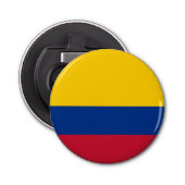 Colombiaanse vlag button flesopener (Voorkant)