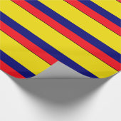 Colombiaanse vlag cadeaupapier (Hoek)