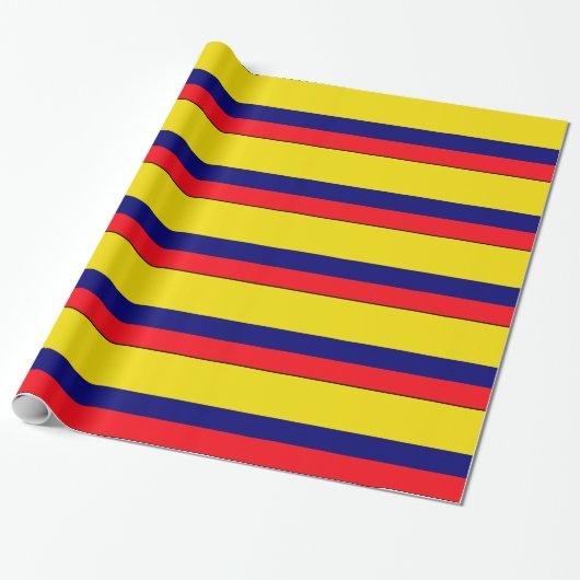 Colombiaanse vlag cadeaupapier (Uitgerold)