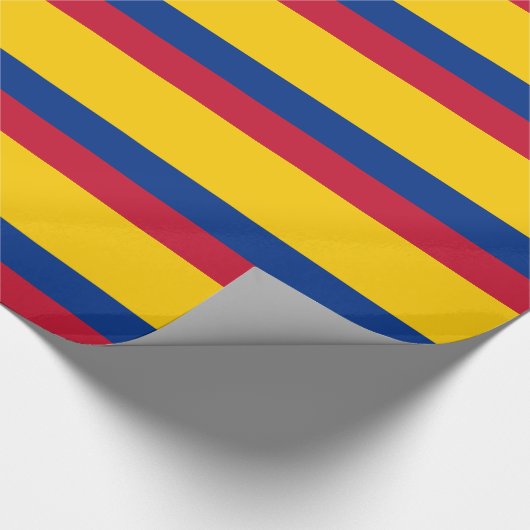 Colombiaanse vlag cadeaupapier (Hoek)
