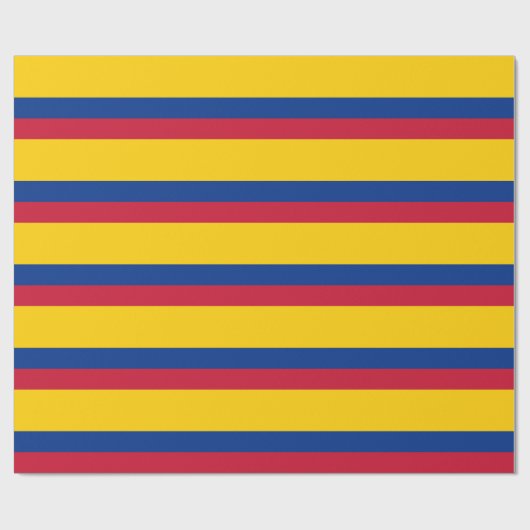 Colombiaanse vlag cadeaupapier (Vlak)