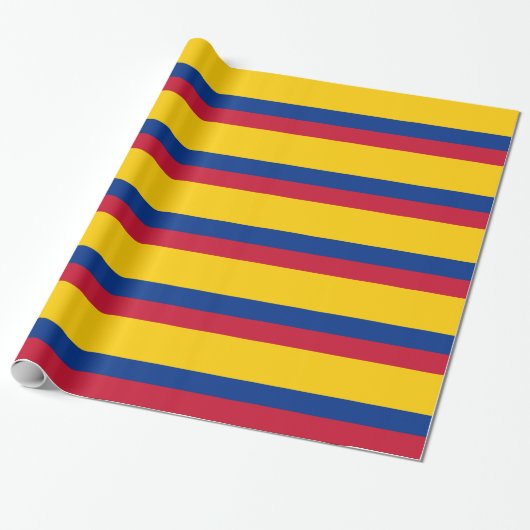 Colombiaanse vlag cadeaupapier (Uitgerold)