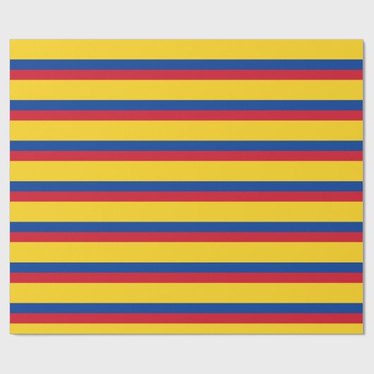 Colombiaanse vlag cadeaupapier (Vlak)