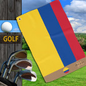 Colombiaanse vlag & Colombia monogrammen / golfhan Golfhanddoek