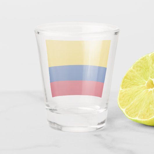 Colombiaanse vlag Colombiaans patriottisch Shot Glas (Achterkant)