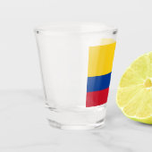 Colombiaanse vlag Colombiaans patriottisch Shot Glas (Links)