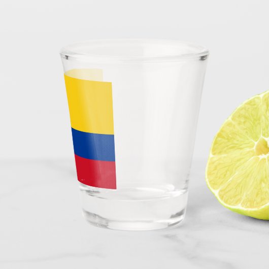 Colombiaanse vlag Colombiaans patriottisch Shot Glas (Rechts)