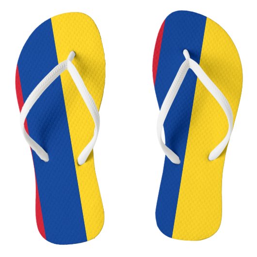 Colombiaanse vlag Colombiaans patriottisch Teenslippers (Voetbed)