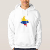 Colombiaanse vlag, Colombiaanse kaart, Mapa, Colom Hoodie (Voorkant)