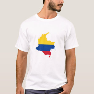 Colombiaanse vlag, Colombiaanse kaart, Mapa, Colom T-shirt