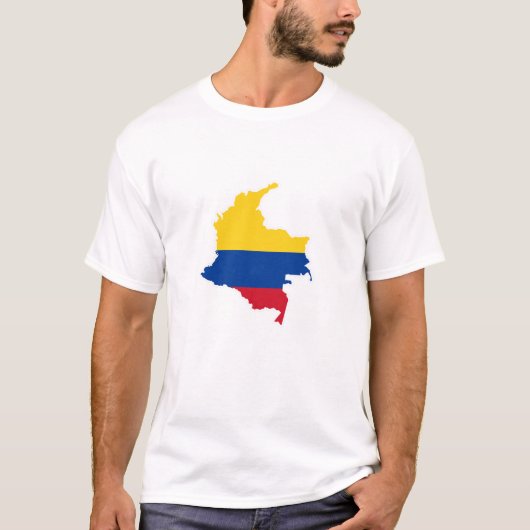 Colombiaanse vlag, Colombiaanse kaart, Mapa, Colom T-shirt (Voorkant)
