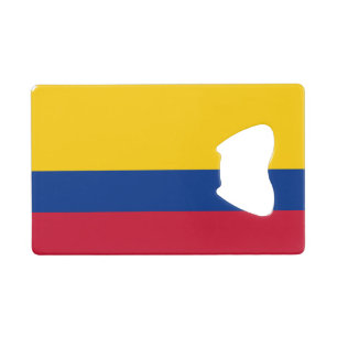 Colombiaanse vlag creditkaart flessenopener