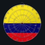 Colombiaanse vlag dartbord<br><div class="desc">Design onder de Colombiaanse vlag</div>