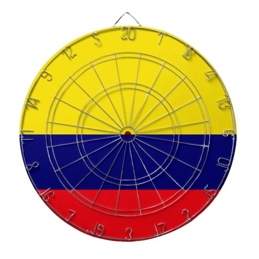 Colombiaanse vlag dartbord (Voorkant)