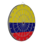 Colombiaanse vlag dartbord (Voorkant Links)
