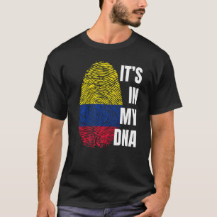 Colombiaanse vlag Dna Fingerprint Colombia T-shirt