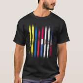Colombiaanse vlag - Dominicaanse Groenland - Vlagg T-shirt (Voorkant)