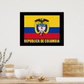 Colombiaanse vlag en COA Poster (Keuken)