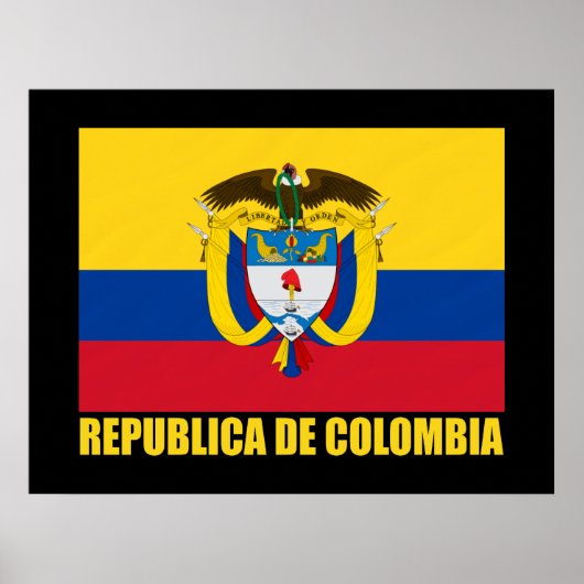 Colombiaanse vlag en COA Poster (Voorkant)