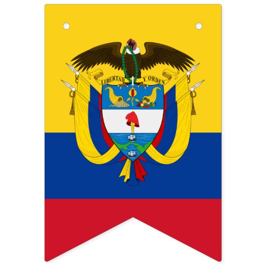 Colombiaanse vlag en Colombia Banners/bruiloften Vlaggetjes (Tweede vlag)