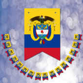 Colombiaanse vlag en Colombia Banners/bruiloften Vlaggetjes