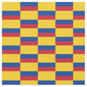 Colombiaanse vlag en Colombia Trendy Fabric/mode Stof