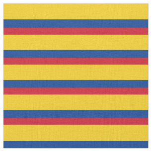Colombiaanse vlag en Colombia Trendy Fabric/mode Stof
