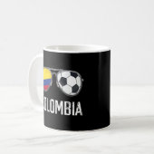 Colombiaanse vlag en Colombiaanse Football van Col Koffiemok (Voorkant links)