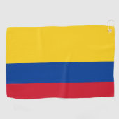 Colombiaanse vlag en Colombiaanse golfvakantie/spo Golfhanddoek (Horizontaal)